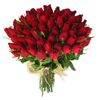Bouquet of red roses to offer